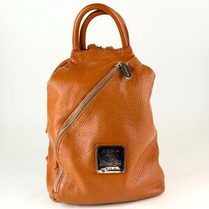 Valentina Made in Italy Convertible Brown Leather Backpack Purse 2018—Versatile